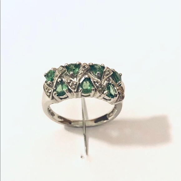 Ely’s Fate Tsavorit grenat and white topaz ring - Picture 1 of 2